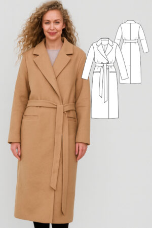 Sevran women's autumn coat PDF pattern