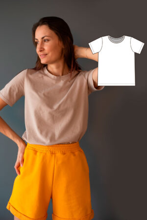 Chelsea women's T-shirt sewing pattern + video tutorial