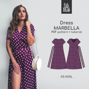 Marbella women's dress sewing pattern + video tutorial