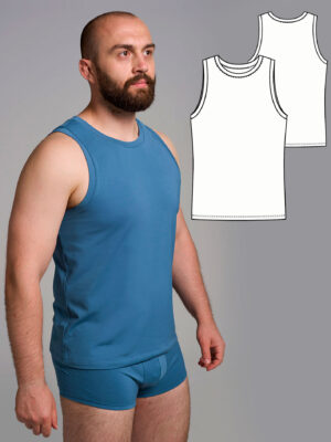 Nantes men's tank top sewing pattern + video tutorial