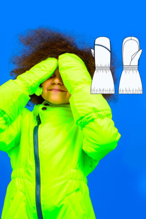 Norway children's mittens sewing pattern + video tutorial