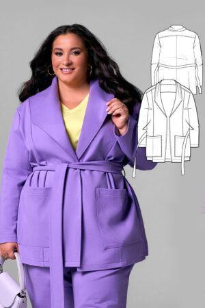 Sakura women's jacket sewing pattern + video tutorial