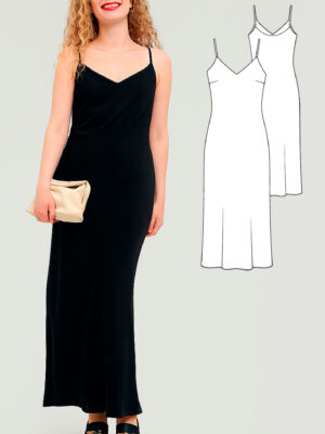 Paris women's dress sewing pattern + video tutorial