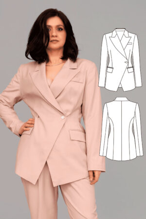 Charlene women's jacket sewing pattern + video tutorial
