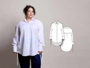Acacia women's shirt sewing pattern + video tutorial