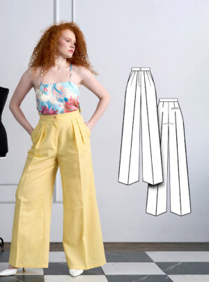 Artemida women's trousers sewing pattern + video tutorial