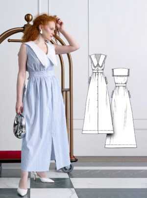 Juno women's sundress sewing pattern + video tutorial